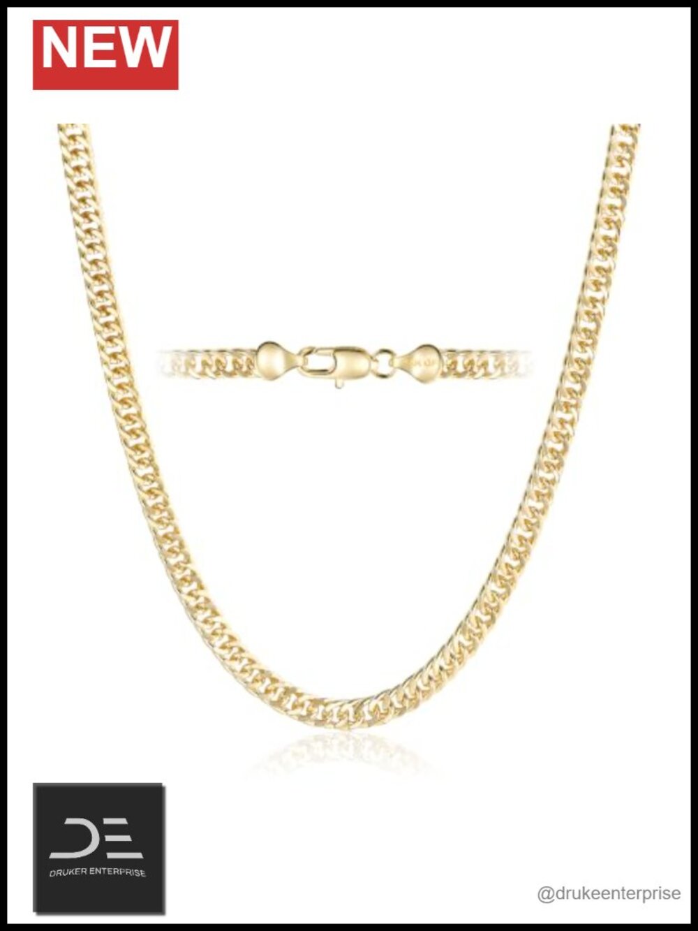 14K Gold Filled Cuban Link Chain Necklace Unisex Dainty Jewelry Gift